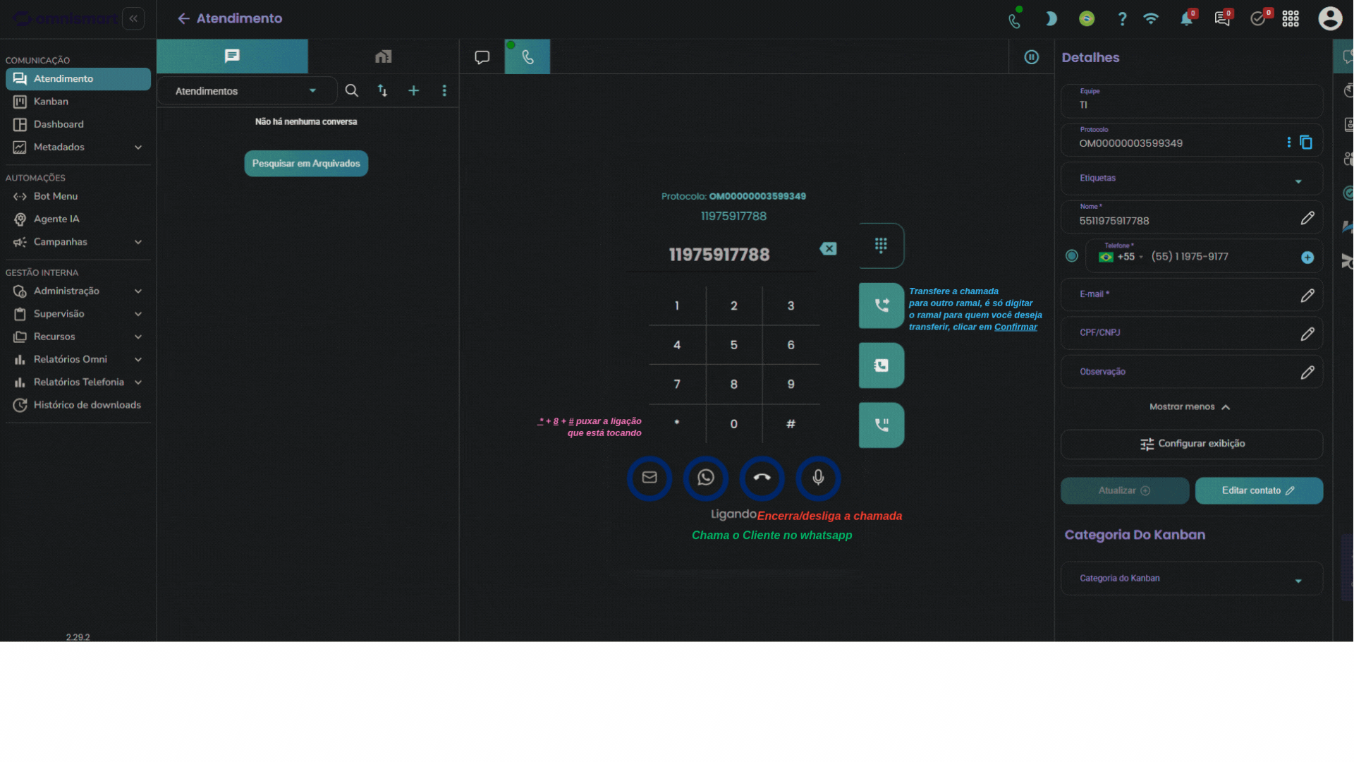 Como usar o PABX - passo a passo